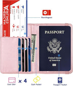 TOURSUIT RFID Passport and Vaccine Card Holder Combo, Travel Document Case Cover - Image 2