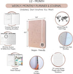 Life & Goal Planner – Undated Daily, Weekly & Monthly Organizer - Image 2