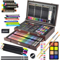 sunnyglade 145 piece deluxe art set wooden art, main product view