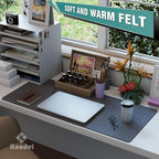 K KNODEL Felt Desk Mat, Large Desk Pad Protector, Office Computer Desk Mat - Image 5