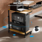 EUREKA ERGONOMIC PC Stand Computer Cart, Height Adjustable Tower Stand 2-Tier - Image 9