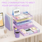 OPNICE Desk Organizer, 4-Tier Desktop File Organizer - Image 5