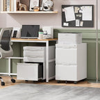 LONGLINK 3 Drawer Mobile File Cabinet - Image 2