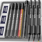 Nicpro 3 PCS 1.3 mm Blacke Mechanical Pencils Set by Nicpro