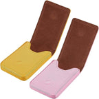 Outus 2 Pieces Business Card Holder, PU Leather Business Card Case Pocket Wallet by Outus