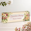 Personalized Name Plate for Desk, Custom Acrylic Desk Name Sign, Office by Unknown