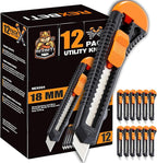 REXBETI 12-Pack Utility Knife, Retractable Box Cutter by REXBETI