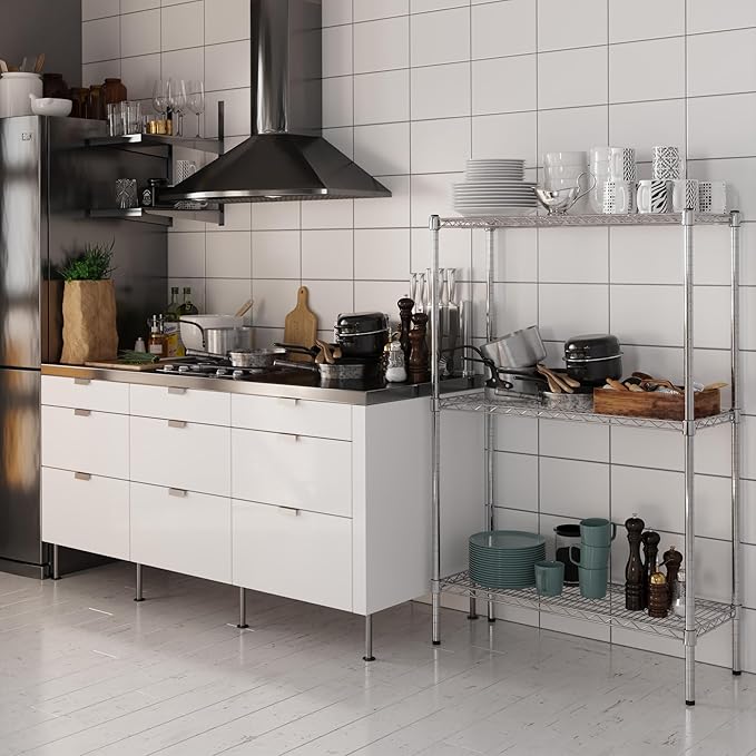 Regal Altair 14" Deep x 36" Wide x 54" Height Wire Shelving Kit | 3-Tier | NSF - Image 2
