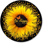 IMAYONDIA Round Mouse Pad, Sunflower and Butterfly Mouse Pad, Inspirational by IMAYONDIA