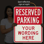 SmartSign 30 x 24 inch Custom “Reserved Parking” Metal Sign - Image 6