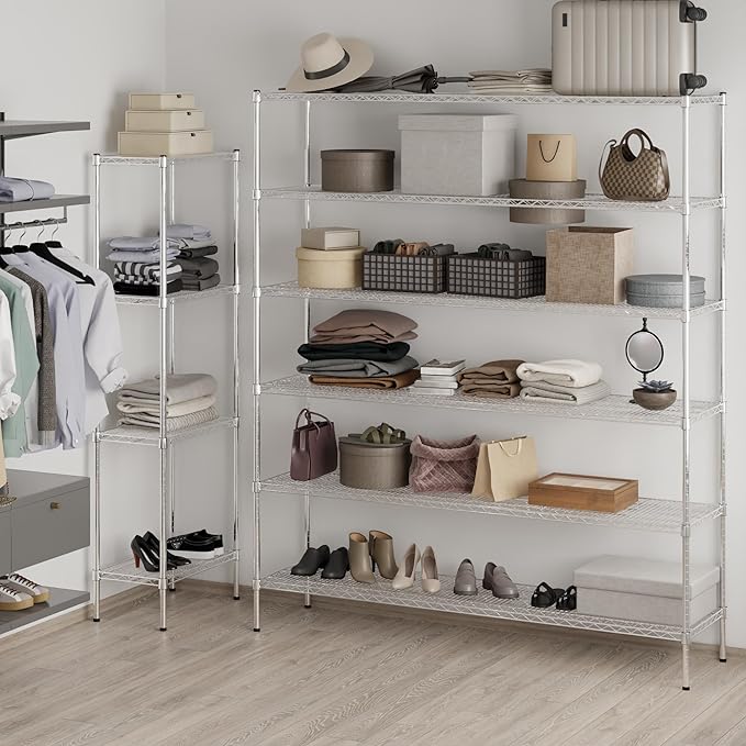 Regal Altair 18" Deep x 72" Wide x 86" Height Wire Shelving Kit | 6-Tier | NSF - Image 2