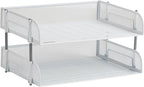 Mind Reader Stackable Paper Tray, Desktop Organizer, File Storage, Metal Mesh - Image 7