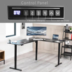 VIVO Electric Corner 75 x 63 inch L-Shaped Standing Desk, Memory Height - Image 5