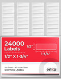 enKo 24000 Labels, 1/2 x 1-3/4 inches