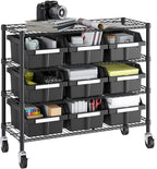 Seville Classics Heavy Duty NSF Bin Rack Solid Steel Wire Shelving Storage Unit - Image 6