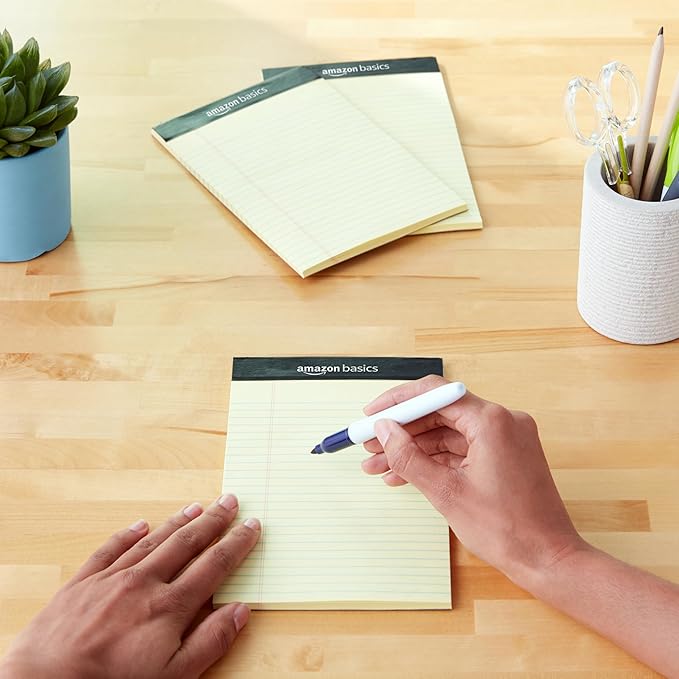 Amazon Basics 50 sheet Narrow Ruled Lined Writing Note Pad, 5 inch x 8 inch - Image 7