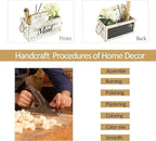 HoreZer Wood Mail Holder Box, Decorative Mail Organizer Box Countertop - Image 7