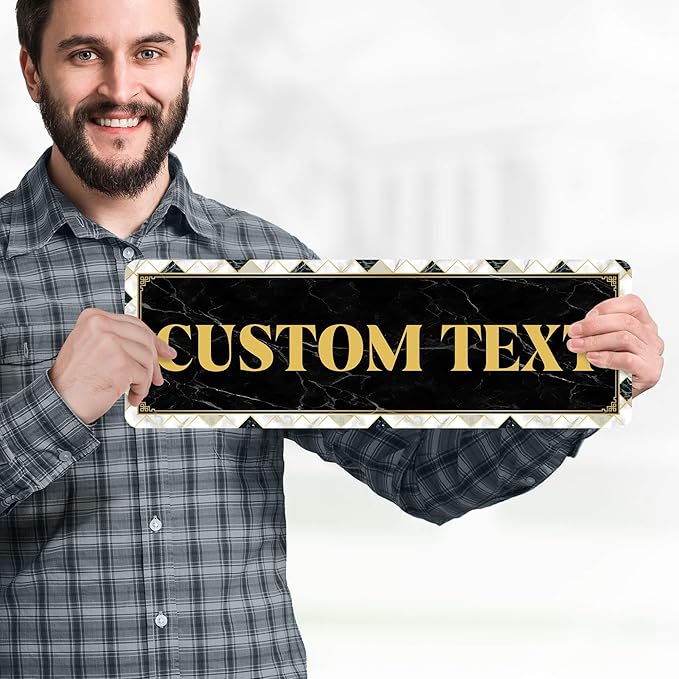 Custom Sign, Custom Street Sign, 11 Font Colors, 13 Font Styles, 4 Hole Options - Image 2