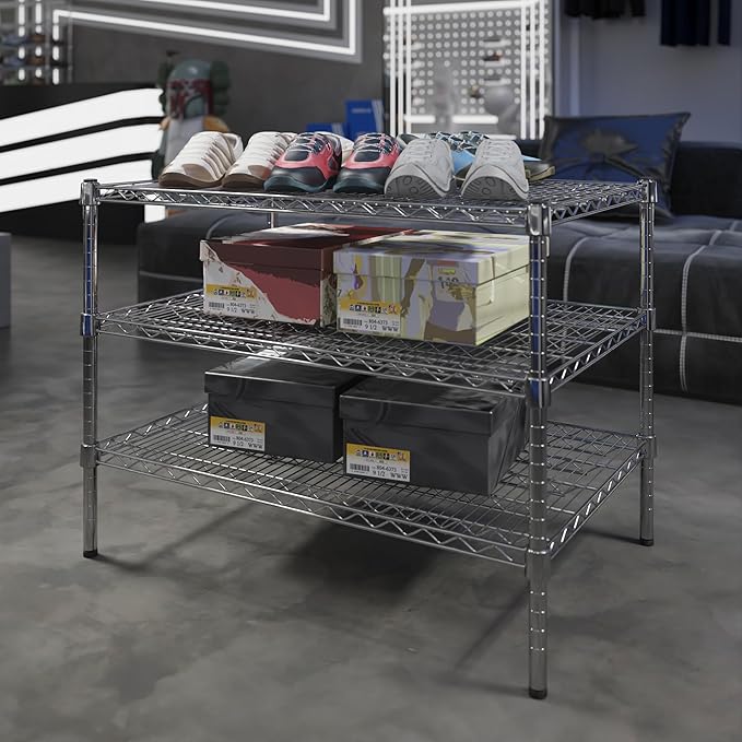 Regal Altair 24" Deep x 36" Wide x 27" Height Wire Shelving Kit | 3-Tier | NSF - Image 2