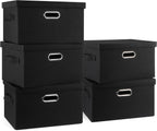 Graciadeco Medium 15" 21 Quart Collapsible Stackable Storage Bins
