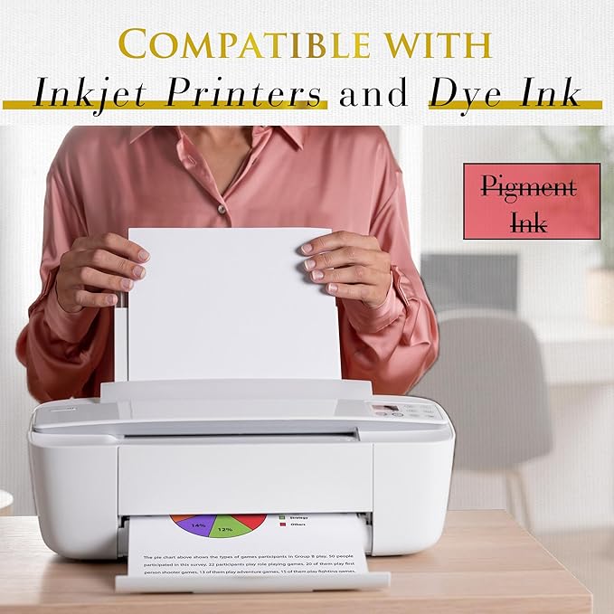 A-SUB Double Sided Matte Photo Paper 100 Sheets 8.5X11 Inches 48lb 180gsm - Image 3