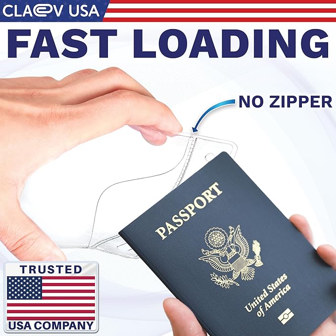 Claev Flexible and Tear Resistant Vertical 4x6 Passport & Card Holders - Image 7