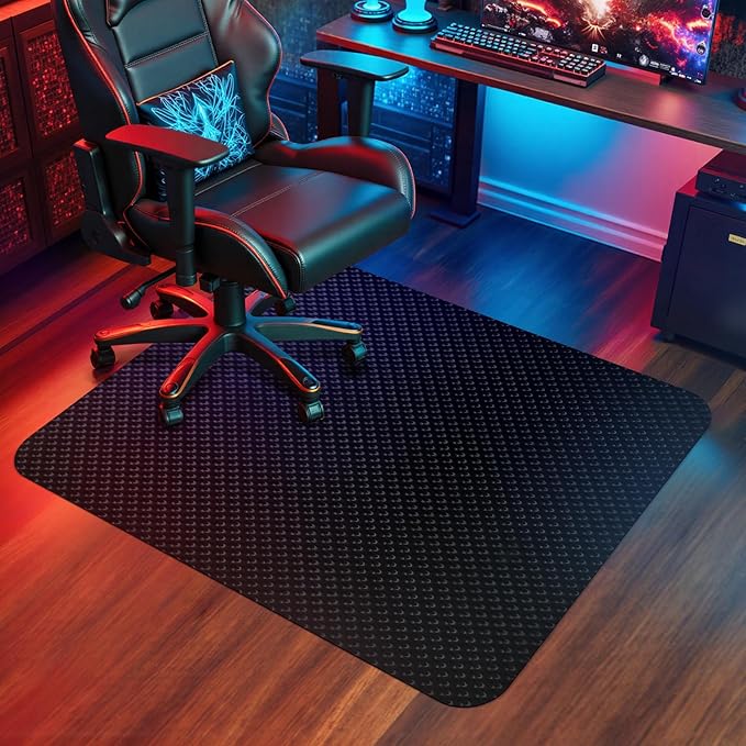 Vicwe Gaming Chair Mat for Hard Floor, Anti-Slip Hard Floor Protector Rolling by Vicwe