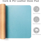 Aothia Double-Sided Desk Pad – 25.6"x13.7" Large Mouse Pad, Leather Desk Mat - Image 4