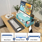 OPNICE Desk Organizers and Accessories, 2-Tier Computer Monitor Stand Riser - Image 4