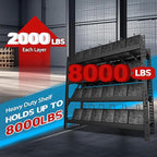 Yardenaler 8000LBS 78 "W x 24 "D x 72 "H Garage Shelving, 4-Tier Industrial - Image 4