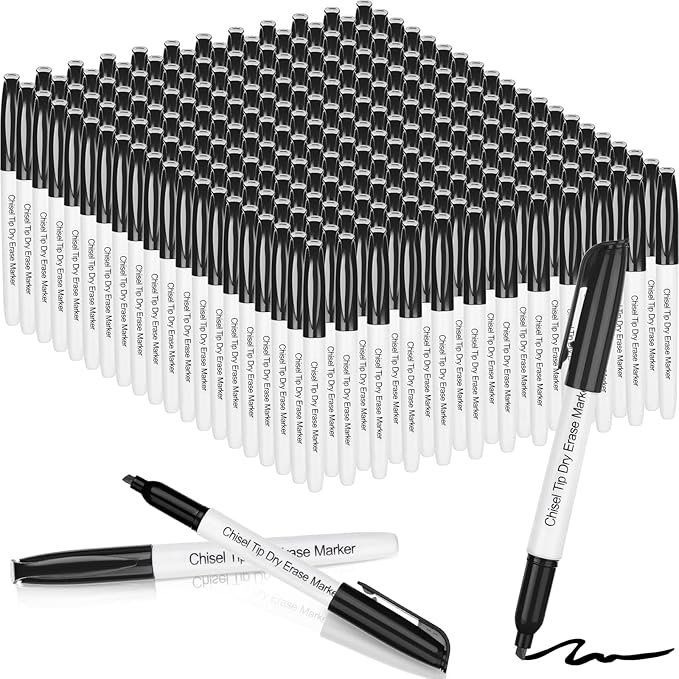 Sepamoon 240 Pack Dry Erase Markers Bulk Chisel Tip Whiteboard Markers Pens Low by Sepamoon