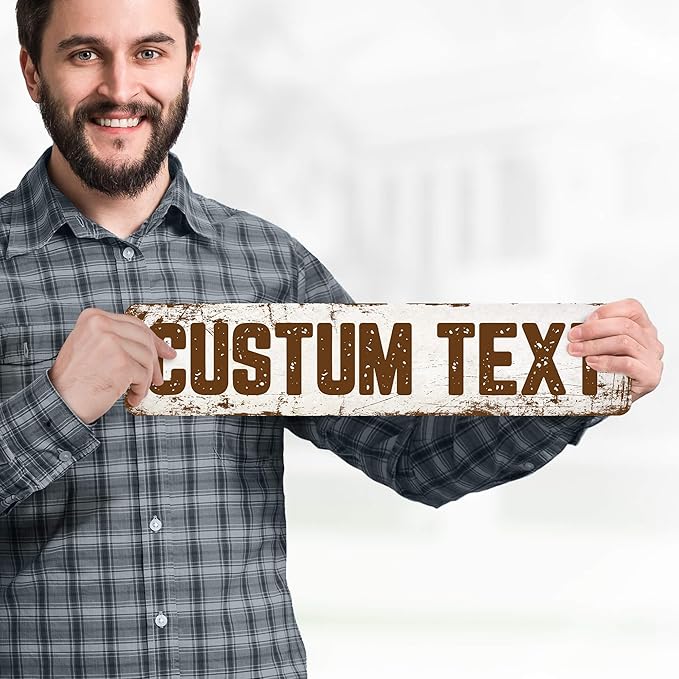 Custom Sign, Custom Street Sign, 11 Font Colors, 13 Font Styles, 4 Hole Options - Image 2