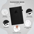 Clever Fox Password Book with alphabetical tabs. Internet Address Organizer - Image 2