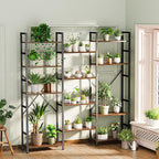 SUPERJARE Triple 5 Tier Bookshelf, Bookcase - Image 8