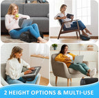 StepLively Foot Rest for Under Desk at Work, Comfortable Foot Stool - Image 6