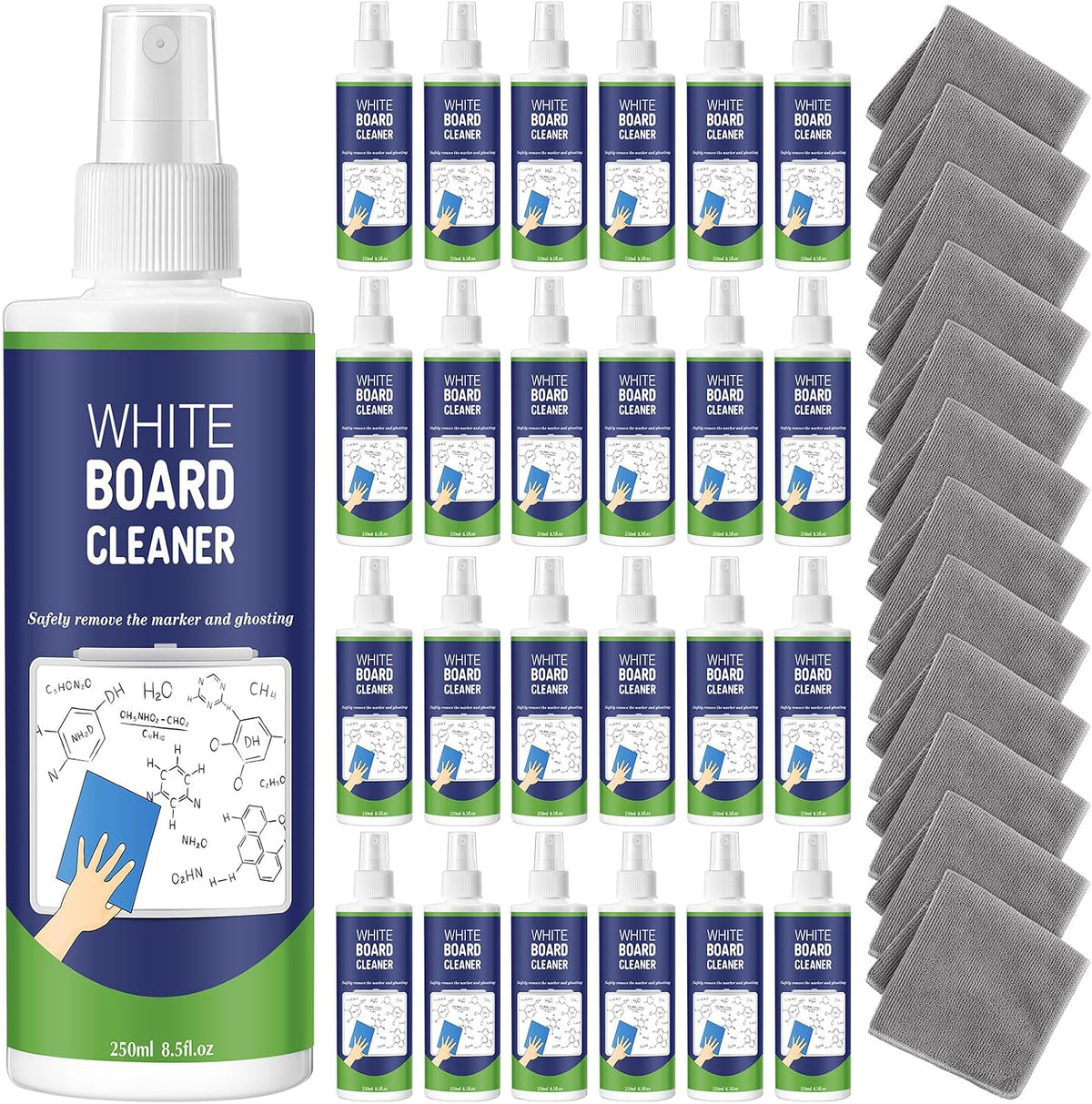Dansib 24 Pack Non-toxic Whiteboard Cleaner 8.5fl oz Dry Erase Board Cleaner
