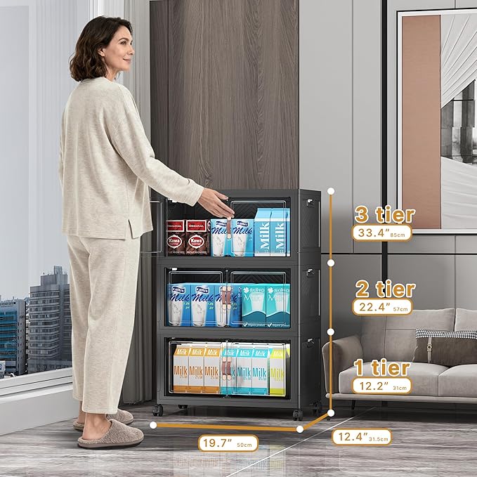 UAMFURI Extra Large Stackable Storage Bins - Image 2
