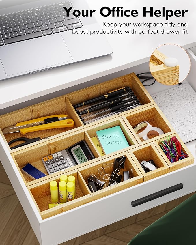 VA1KENE 6PCS Desk Drawer Organizer Tray - Image 5