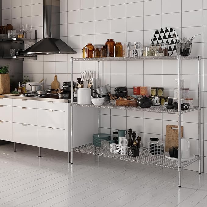 Regal Altair 24" Deep x 60" Wide x 54" Height Wire Shelving Kit | 3-Tier | NSF - Image 2