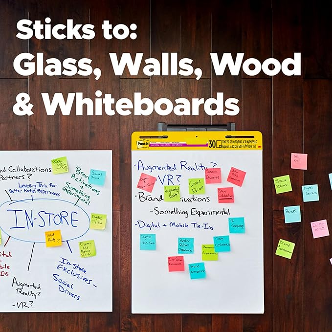 Post-it Super Sticky Easel Pad, 25 x 30 Inches, 30 Sheets/Pad, 6 Pads, Large - Image 5