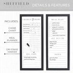 Sheffield Home Set of Two Family Planner Dry Erase Boards Featuring, Chore Chart - Image 4