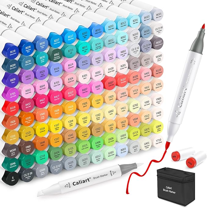 Caliart Alcohol Markers Brush Tip by Caliart