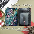 BWEGRHE Small Travel Wallets, Art Mandalas Slim Minimalist Front Pocket Wallet - Image 5