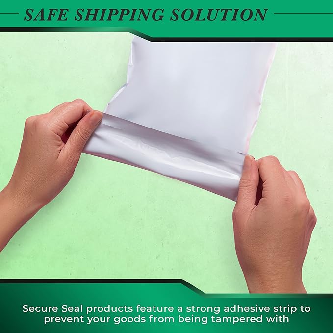 1000 Pack Secure Seal White Poly Mailers Shipping Bags - Image 6