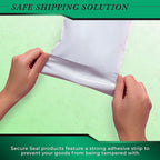 100 Pack Secure Seal White Poly Mailers Shipping Bags - Image 6
