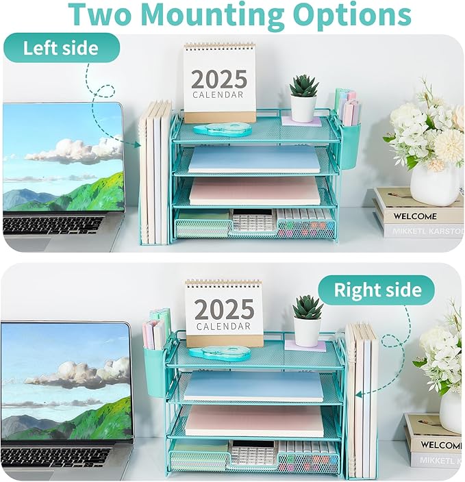 OPNICE Desk Organizer, 4-Tier Desktop File Organizer - Image 2