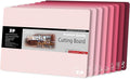 ZVP Plastic Cutting Boards for Kitchen, Flexible Cutting Mats, Gradient Pink by ZVP