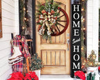 Home Sweet Home Sign for Front Door, Wood Rustic Front Porch Décor, Farmhouse by DQ+DQ+HOME+DECOR