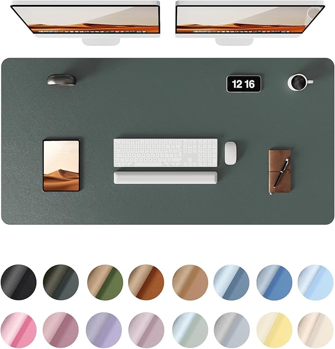 YSAGi Leather Desk Protector, Office Mat, Large Mouse Mat, Non-Slip PU Leather by YSAGi