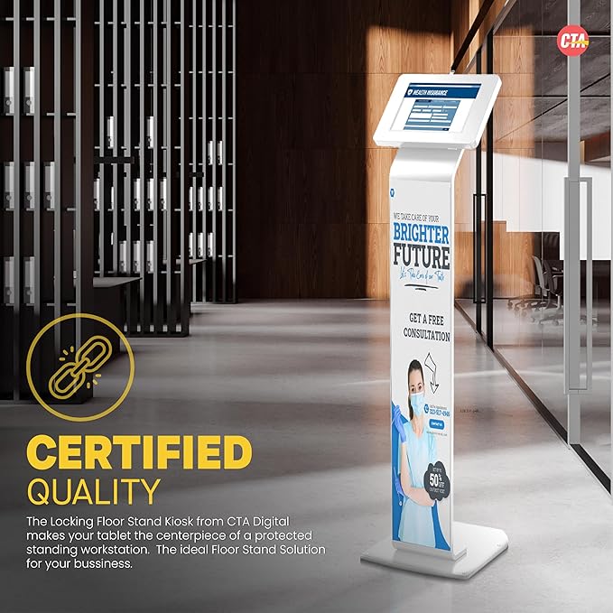 Locking Stand Kiosk – CTA Premium Small Locking Support Base Kiosk - Image 6